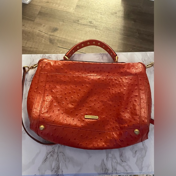 Rebecca Minkoff Ostrich Sachel Bag - Picture 10 of 12